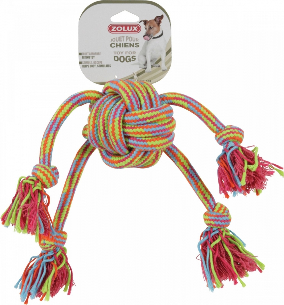 Zdjęcie Zolux Zabawka sznurowa ośmiornica  kolorowa 43 cm