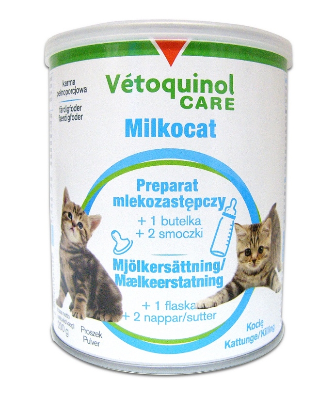 Zdjęcie Vetoquinol Milkocat VTQ Care  mleko w proszku dla kociąt 200g