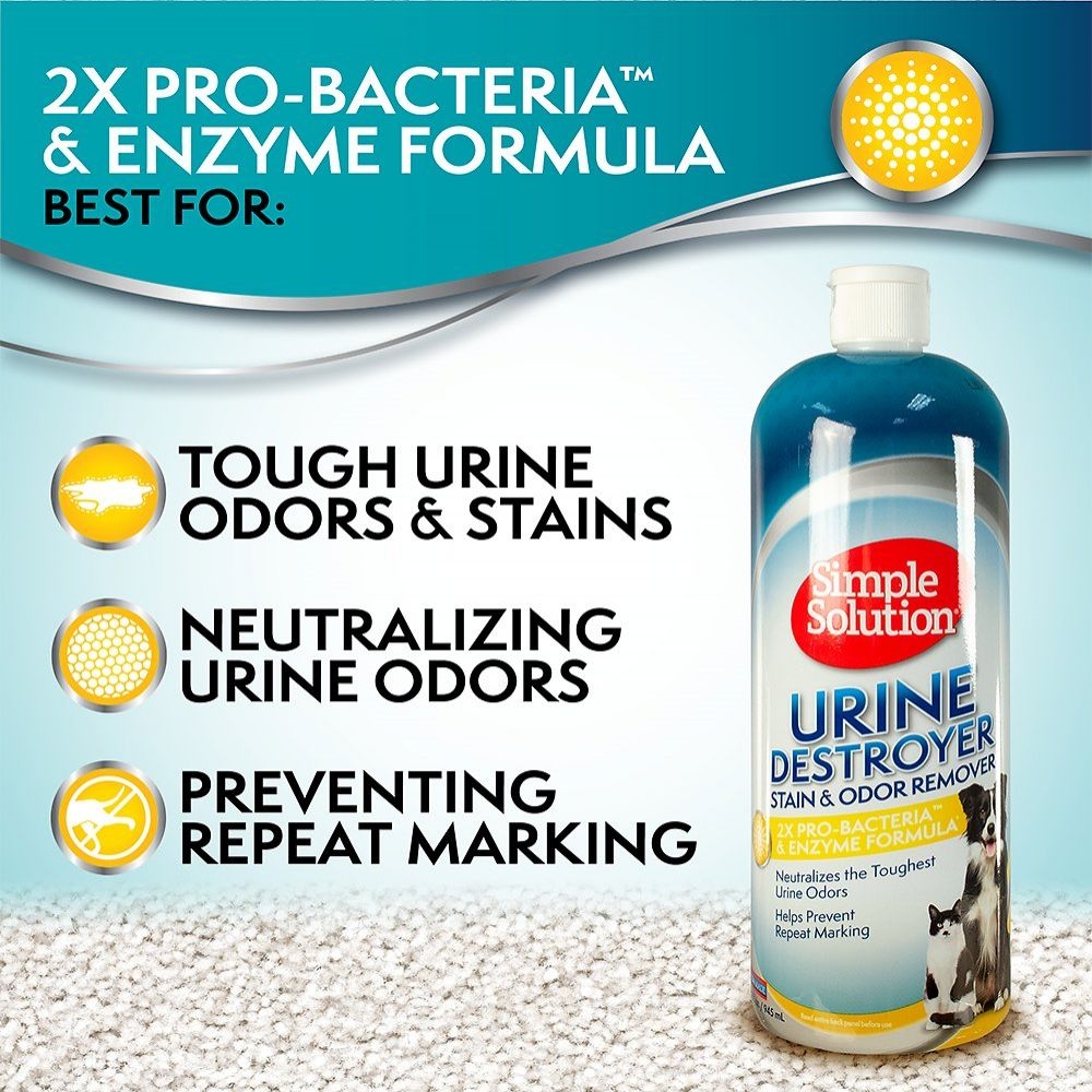 Zdjęcie Simple Solution Urine Destroyer  spray neutralizujący zapach moczu 1000ml