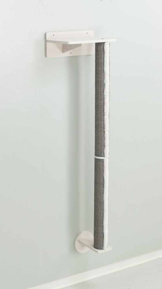 Zdjęcie Trixie Zestaw ścienny 1: słupek do wspinania z półką  biały / szary 35 x 120 x 25 cm