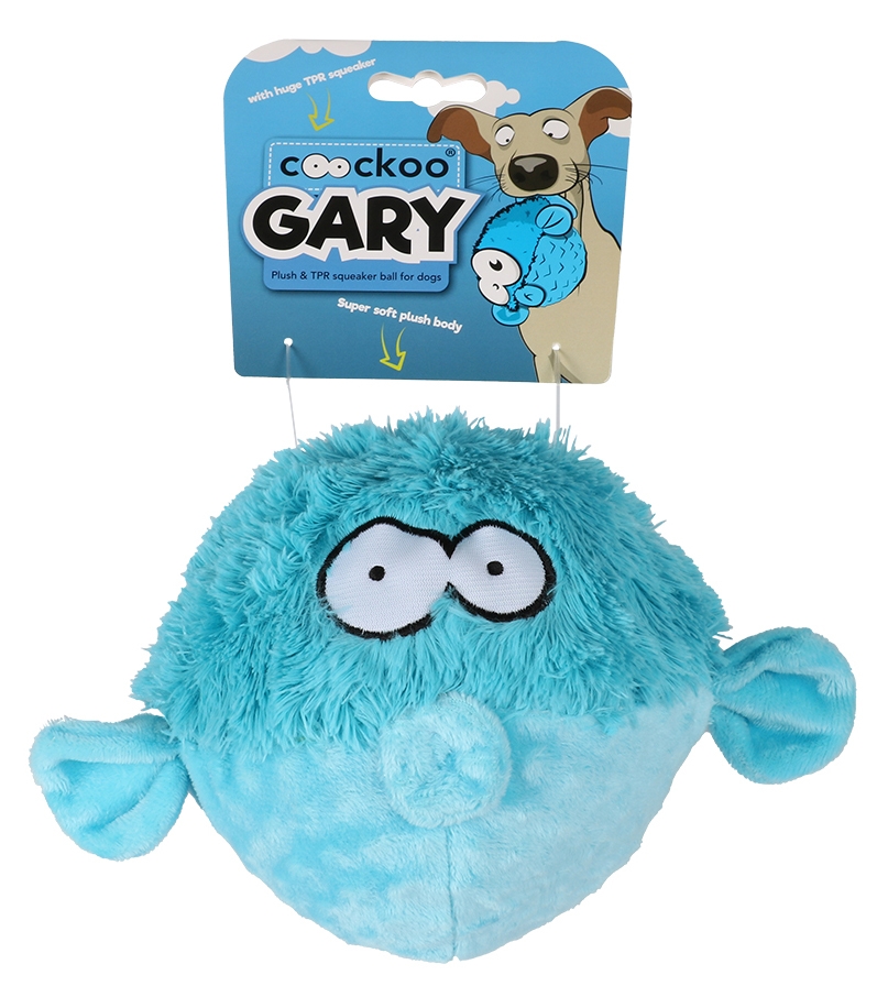 Zdjęcie Coockoo Gary zabawka rybka nadymka dla psa  niebieska 17 x 20 x 12 cm