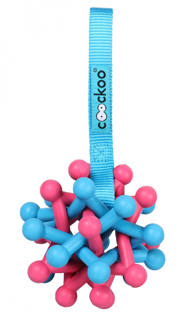 Zdjęcie Coockoo Zane zabawka z liną na przysmaki dla psa różowa / niebieska 20 x 9,5 x 9,5cm