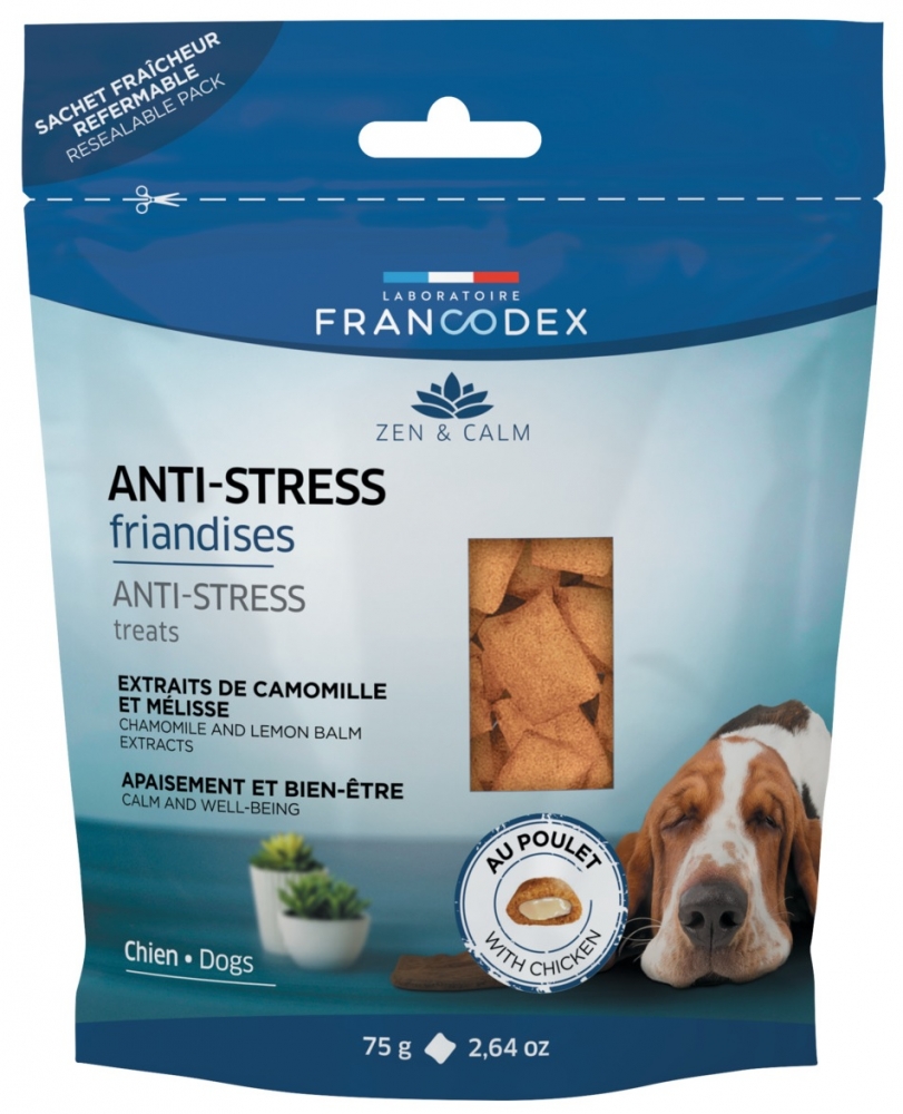 Zdjęcie Francodex Anti-Stress przysmak uspokajający  dla psów dla psów 75g