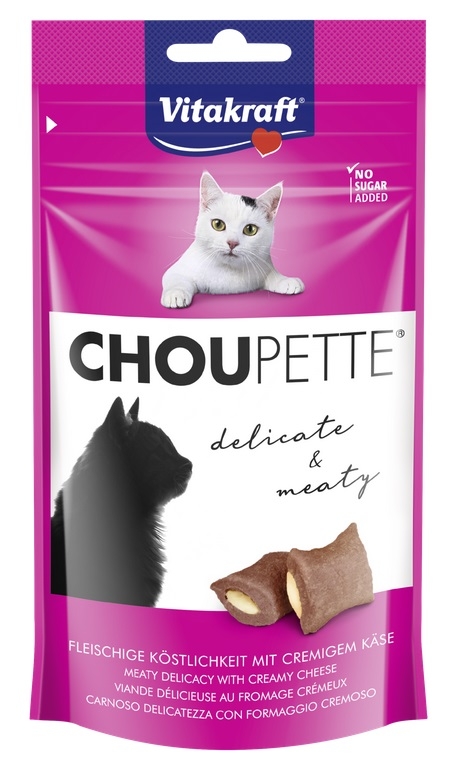 Zdjęcie Vitakraft Choupette mięsne poduszeczki dla kota  z kremowym serem 40g