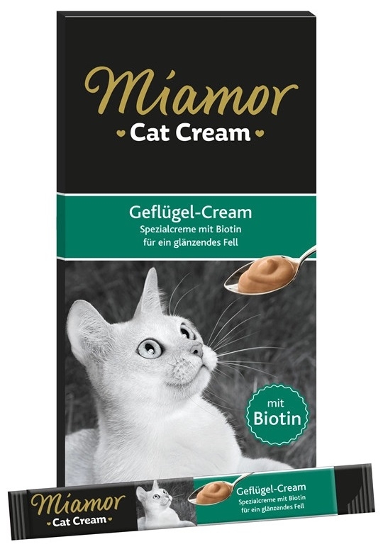 Zdjęcie Miamor Geflügel cream  sos z drobiem i biotyną dla kota 6 szt.