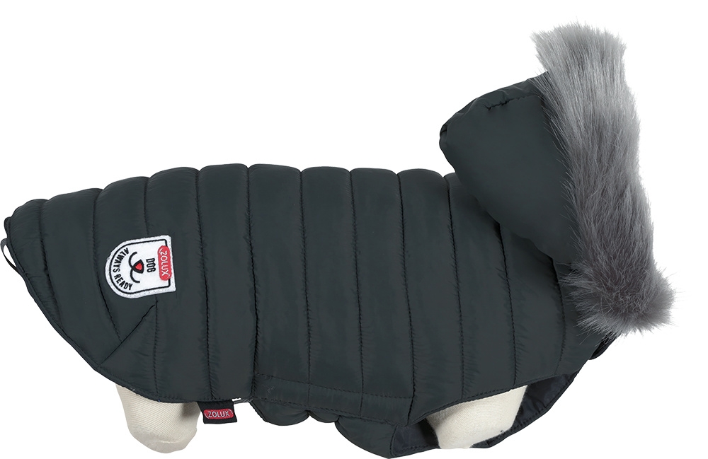 Zdjęcie Zolux Nieprzemakalna kurtka puchowa z kapturem Urban dla psa ciemnoszara 45 cm