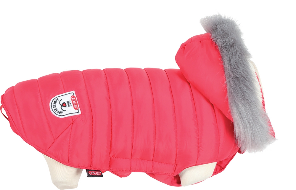 Zdjęcie Zolux Nieprzemakalna kurtka puchowa z kapturem Urban dla psa czerwona 40 cm