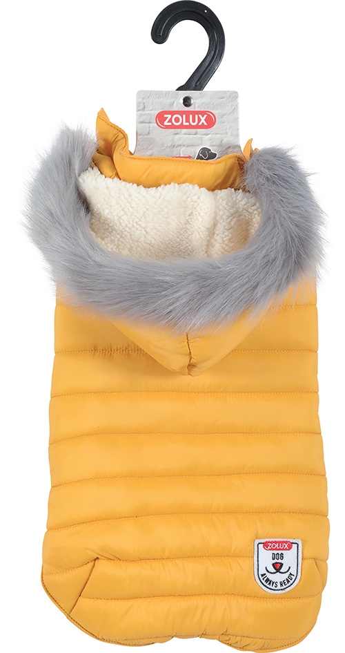 Zdjęcie Zolux Nieprzemakalna kurtka puchowa z kapturem Urban dla psa żółta 30 cm