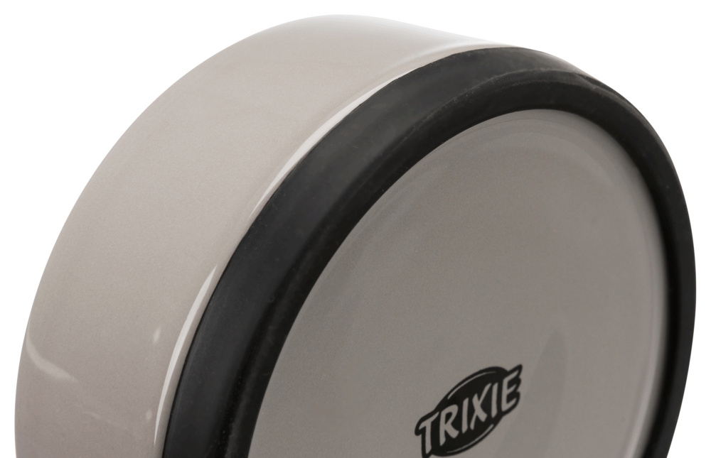 Zdjęcie Trixie Miska ceramiczna z gumową podstawą  szara 0,75 l/ø 16 cm