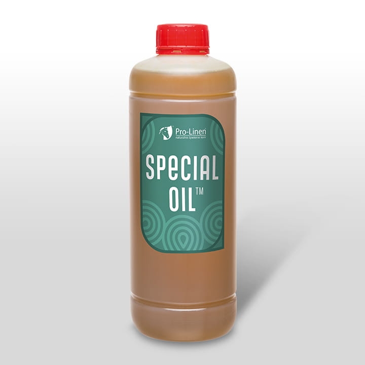 Zdjęcie Pro-Linen Special Oil mieszanka olejów dla koni  butelka 1l