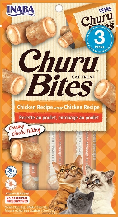 Zdjęcie Churu Bites poduszeczki dla kota z kremowym nadzieniem kurczak 3 saszetki