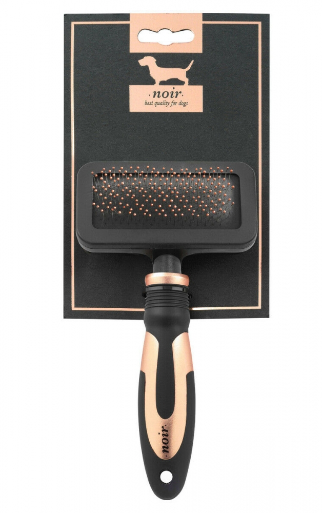 Zdjęcie Bernina Noir szczotka Soft Slicker Brush średnia  czarno-złota 19 x 10 cm