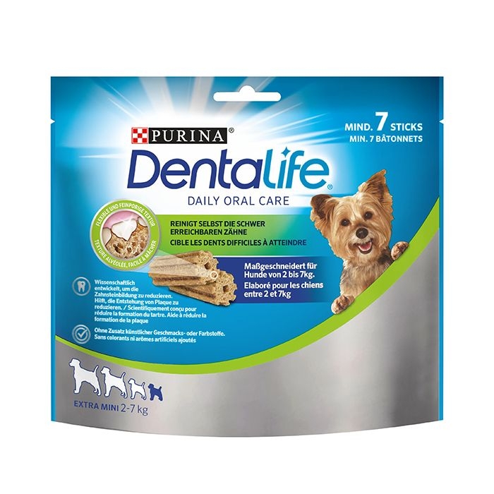 Zdjęcie Purina Dentalife przysmaki dentystyczne  Daily Oral Care Extra mini dla psów 2-7kg 7 szt. 