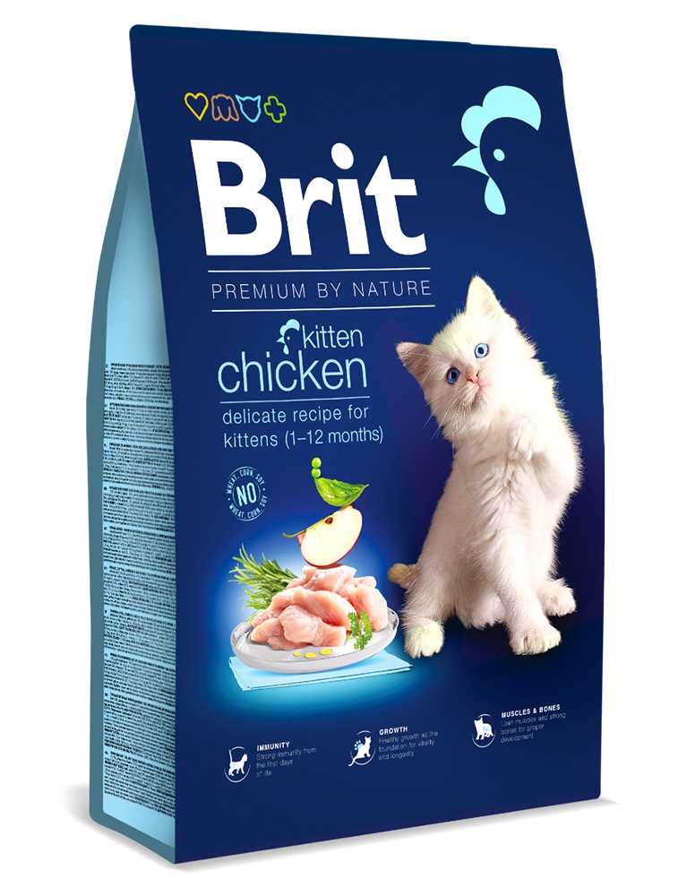 Zdjęcie Brit Premium By Nature Cat Kitten Chicken sucha karma dla kociąt 1.5kg