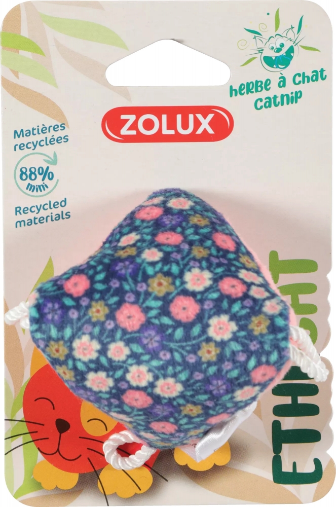 Zdjęcie Zolux Zabawka dla kota Ethicat piramidka  różowa / kwiaty 6,5 x 4 x 6,4 cm
