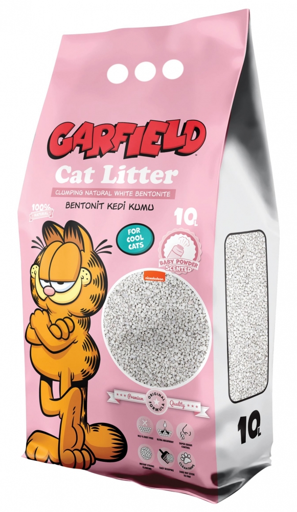 Zdjęcie Garfield Żwirek bentonitowy dla kota zbrylający baby powder 10l
