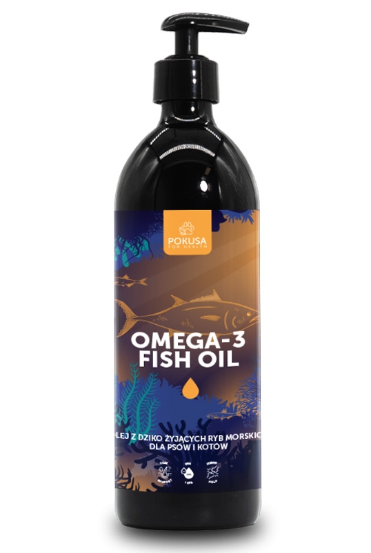 Zdjęcie Pokusa Omega-3 Fish Oil  olej z dziko żyjących ryb morskich 500ml