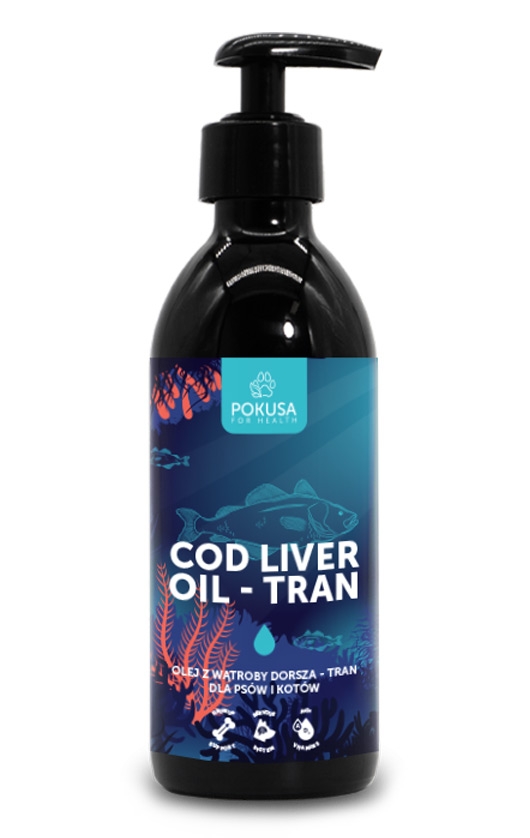 Zdjęcie Pokusa Cod Liver Oil - Tran  z wątroby dorsza 250ml