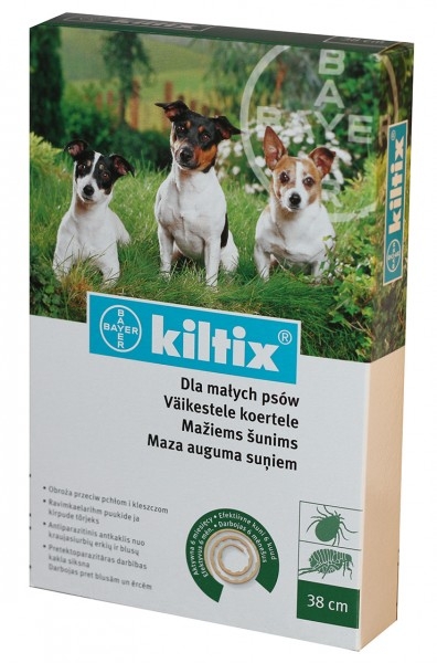 Zdjęcie Bayer Kiltix obroża przeciw pchłom i kleszczom  dla małych psów 38 cm