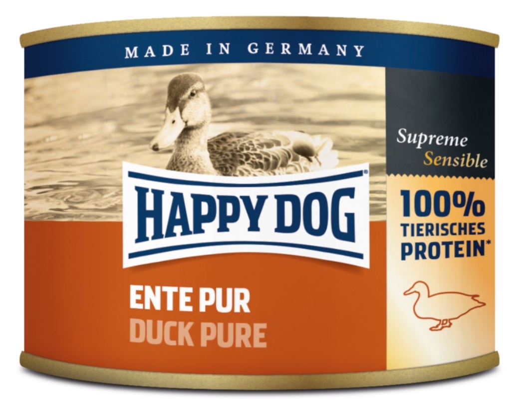 Zdjęcie Happy Dog 100% Duck puszka mała  kaczka 200g