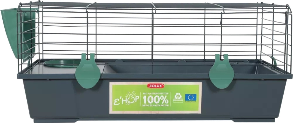Zdjęcie Zolux Klatka Ehop 80 z recyklingu szaro-zielona 82 x 54 x 34 cm