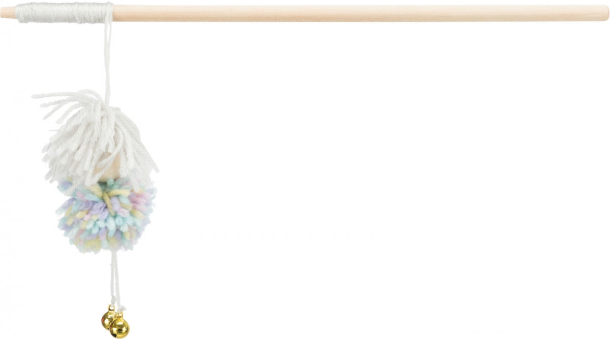 Zdjęcie Trixie Wędka z piłkami-pomponami dla kota   34 cm