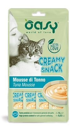 Zdjęcie Oasy Creamy Snacks mokry przysmak dla kota tuńczyk 4x15g