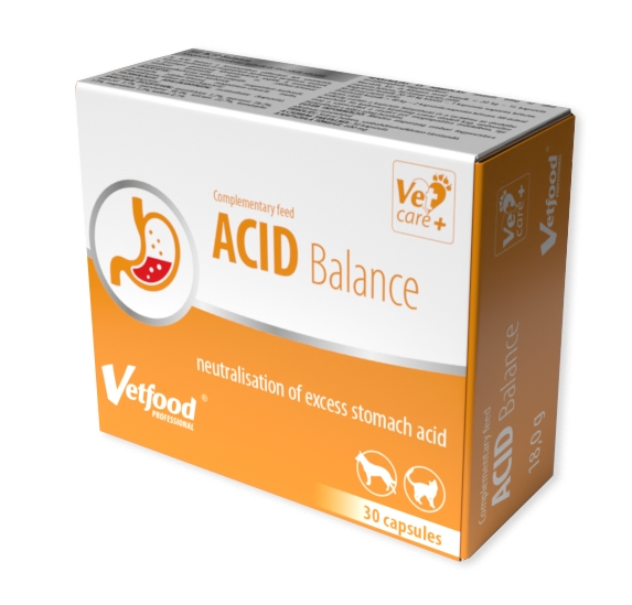 Zdjęcie Vetfood Acid Balance  dla psów i kotów 30 kaps.