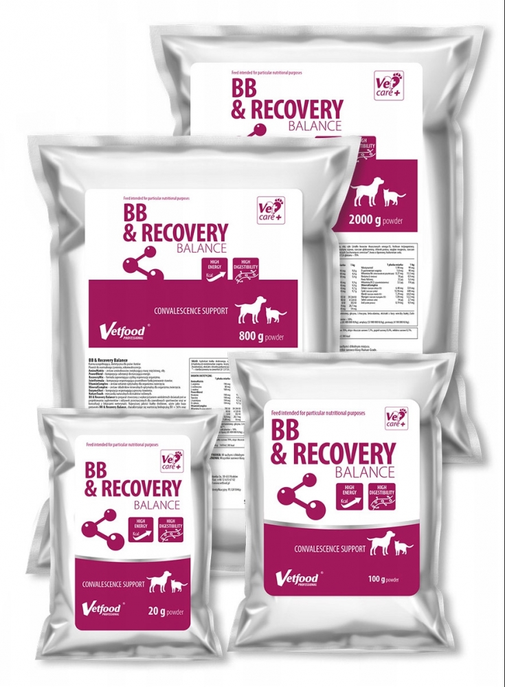 Zdjęcie Vetfood Vetfood BB & Recovery Balance proszek  dla psów i kotów 20g