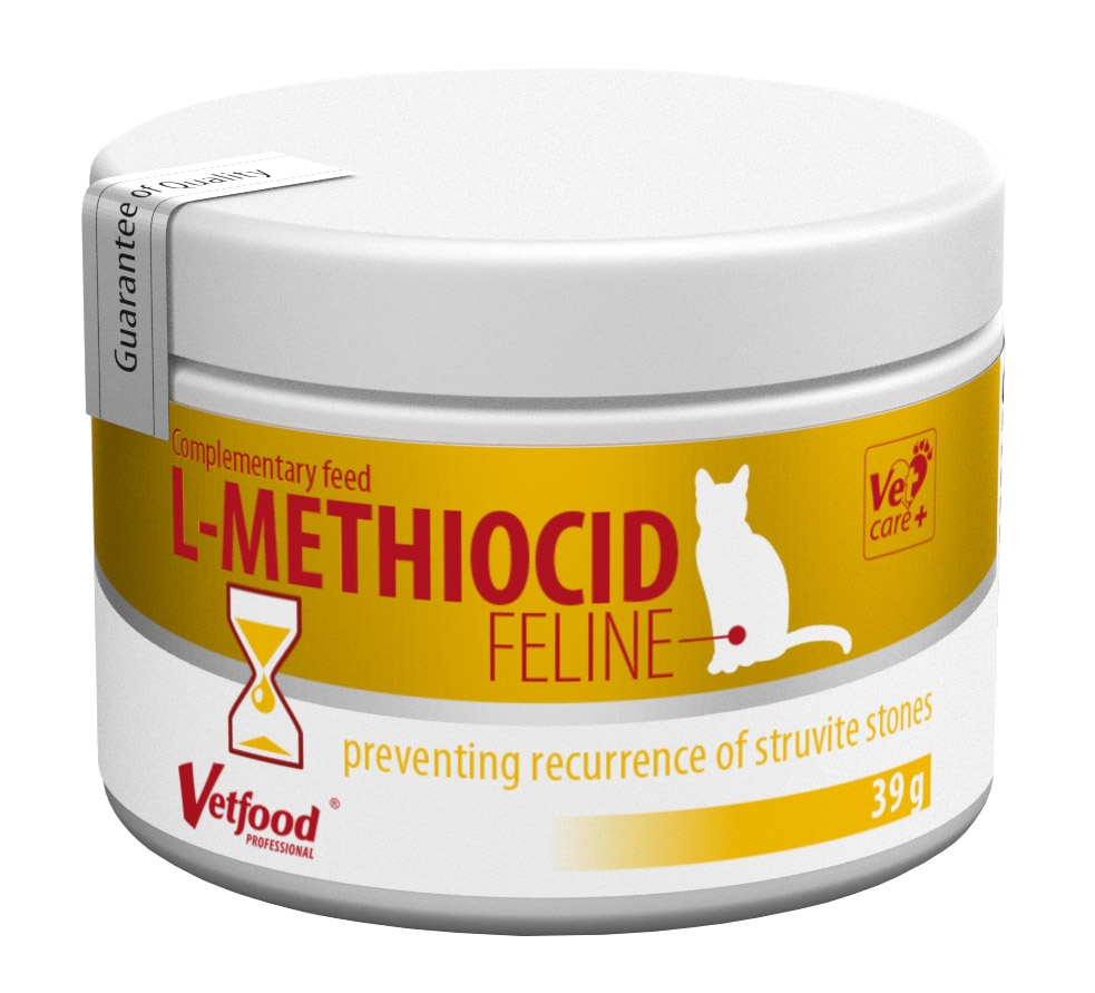 Zdjęcie Vetfood L-Methiocid Feline profilaktyka kamicy struwitowej dla kotów 39g