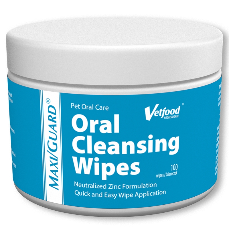 Zdjęcie Vetfood Oral Cleansing Wipes dla psów i kotów   chusteczki do pielęgnacji jamy ustnej 100 szt.
