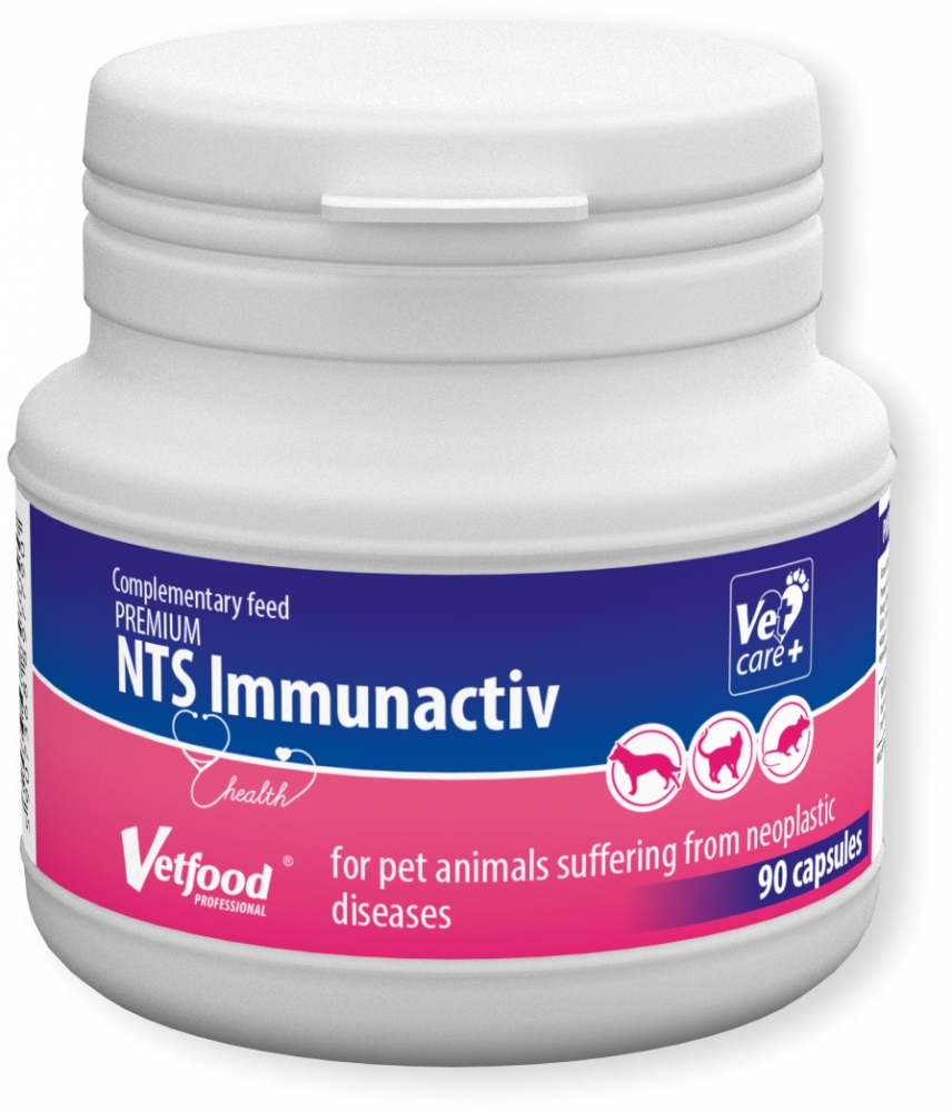 Zdjęcie Vetfood NTS Immunactiv Premium wspomaganie w terapii onkologicznej dla psów i kotów 120 kaps.