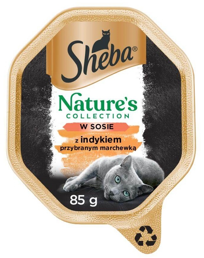 Zdjęcie Sheba Multipak Nature's Collection tacka dla kota w sosie smaki drobiowe 8x85g