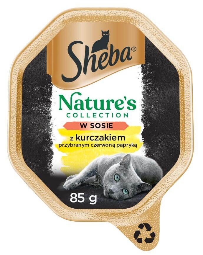 Zdjęcie Sheba Multipak Nature's Collection tacka dla kota w sosie smaki drobiowe 8x85g