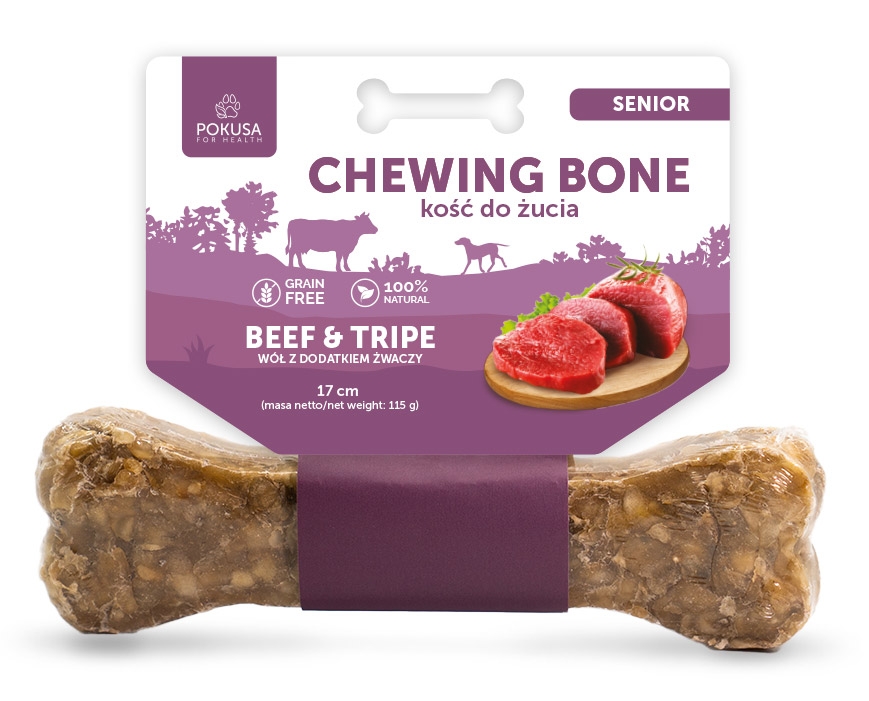 Zdjęcie Pokusa Premium Selection Chewing Bone kość do żucia Senior 17 cm