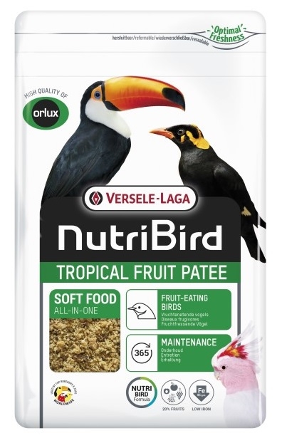 Zdjęcie Versele Laga NutriBird Tropical Fruit Patee   pokarm dla ptaków tropikalnych 1kg