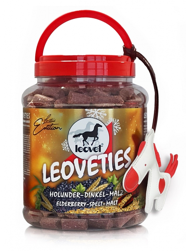 Zdjęcie Leovet Leoveties Winter Edition 2022/2023 przysmaki dla koni + breloczek GRATIS! dzikie jagody, siemię lniane i kardamon 2,25kg