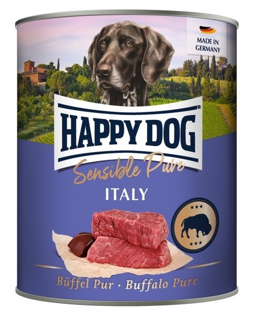 Zdjęcie Happy Dog Sensible Pure Italy puszka  bawół 800g