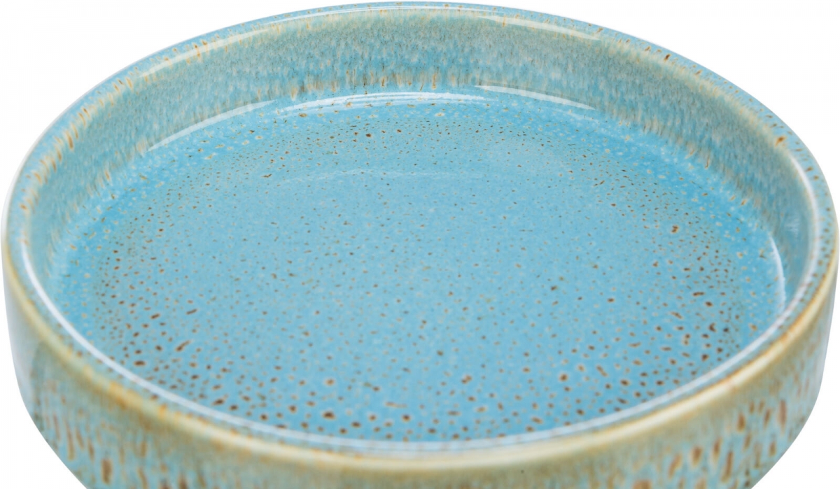 Zdjęcie Trixie Miska ceramiczna dla kota szeroka  niebieska 0.25 l; śr. 15cm