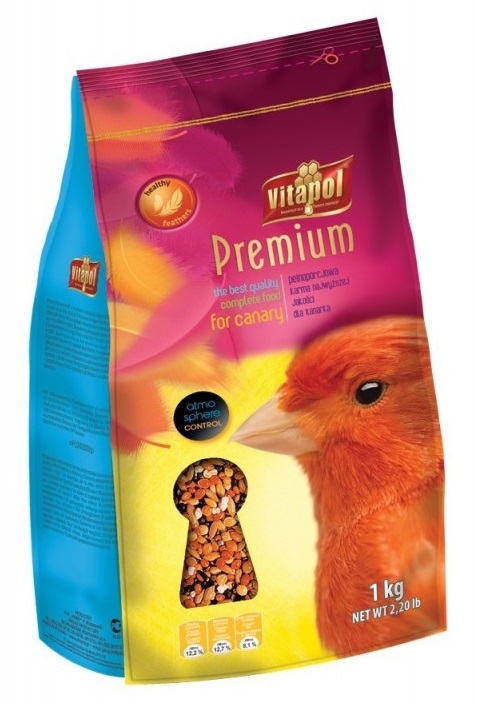 Zdjęcie Vitapol Premium Line Pełnowartościowy pokarm dla kanarka   1kg