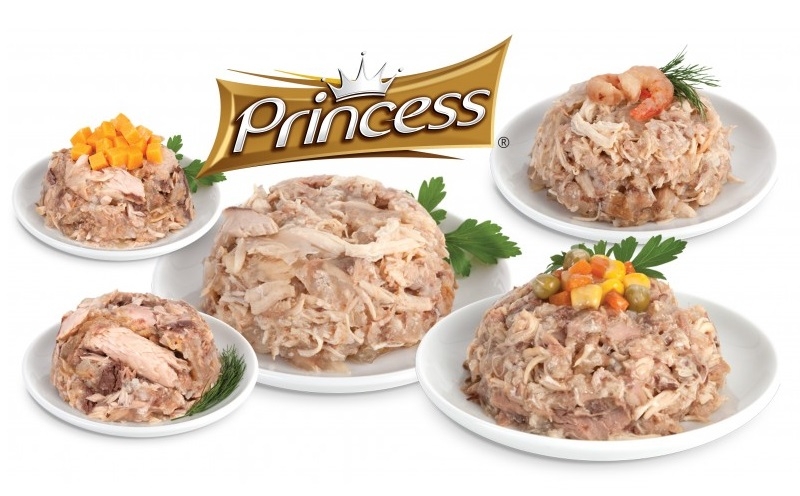 Zdjęcie Princess Premium Cat Zest puszka  kurczak, tuńczyk i papaja 170g