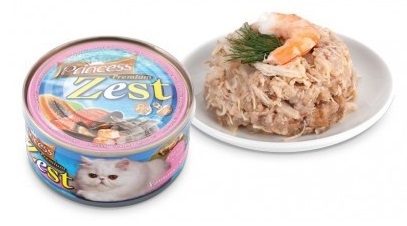 Zdjęcie Princess Premium Cat Zest puszka  kurczak, tuńczyk i krewetki 170g