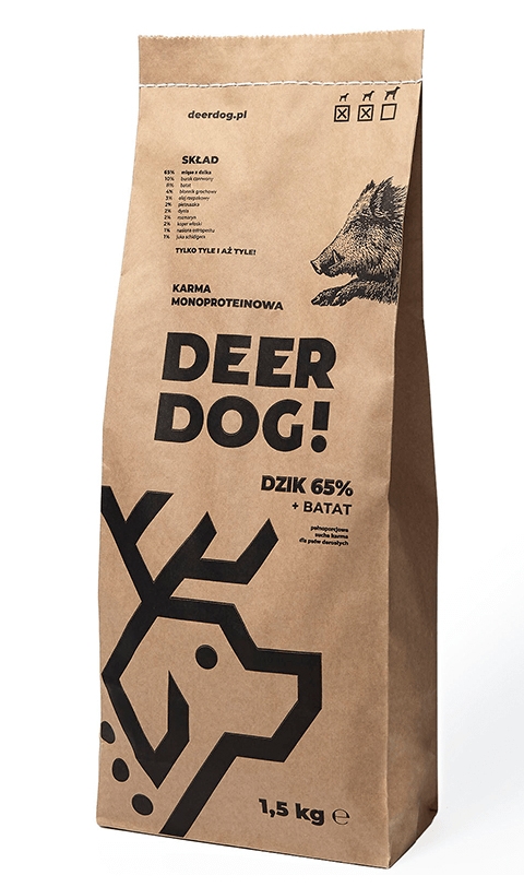 Zdjęcie Deer Dog Karma monoproteinowa dla psów dużych ras  dzik + bataty 12kg