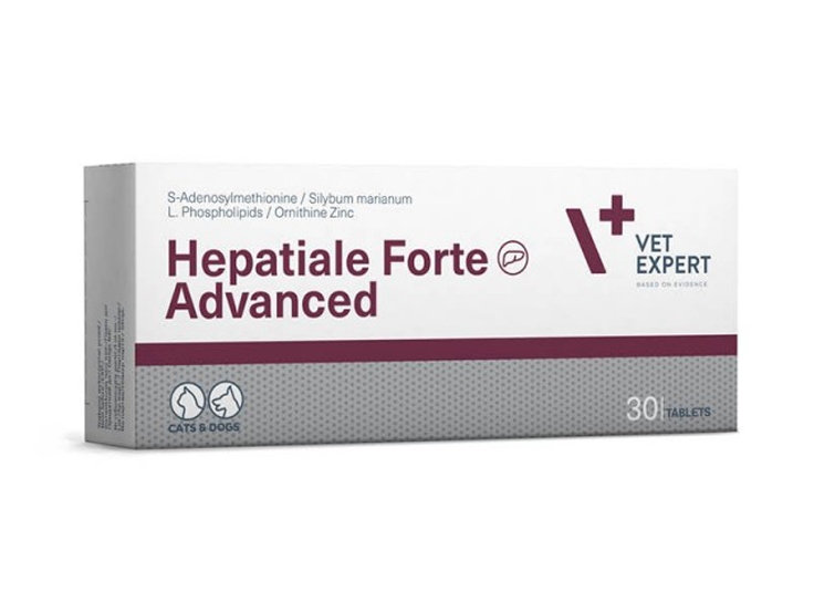 Zdjęcie VetExpert Hepatiale Forte Advanced  dla psów i kotów 30 tabletek