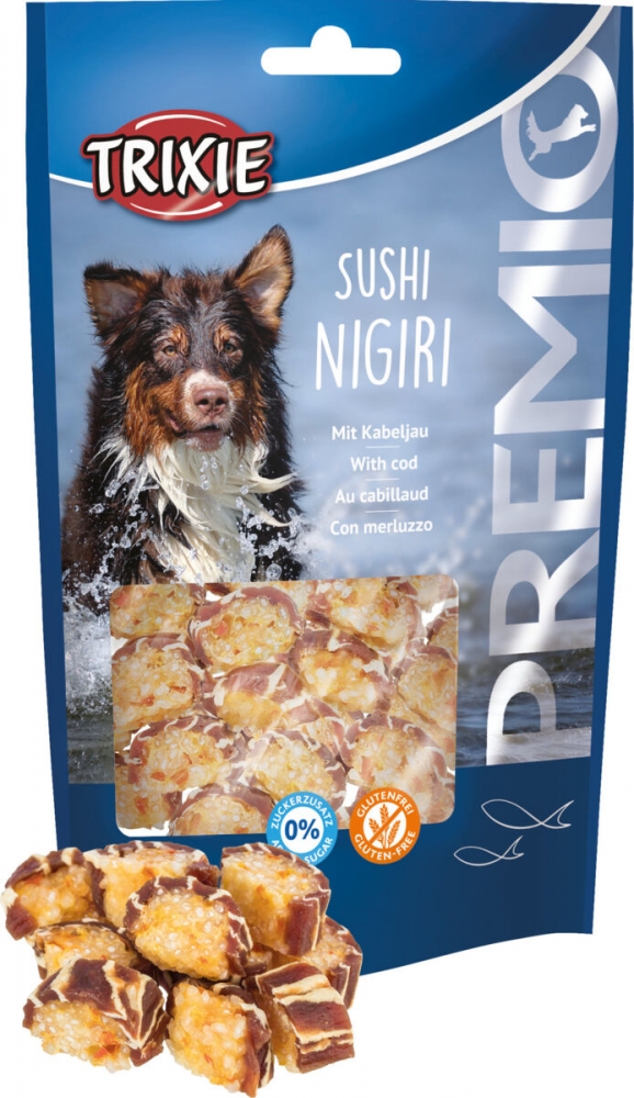 Zdjęcie Trixie Premio Sushi Nigri  kosteczki z suszonego mięsa białych ryb 100g