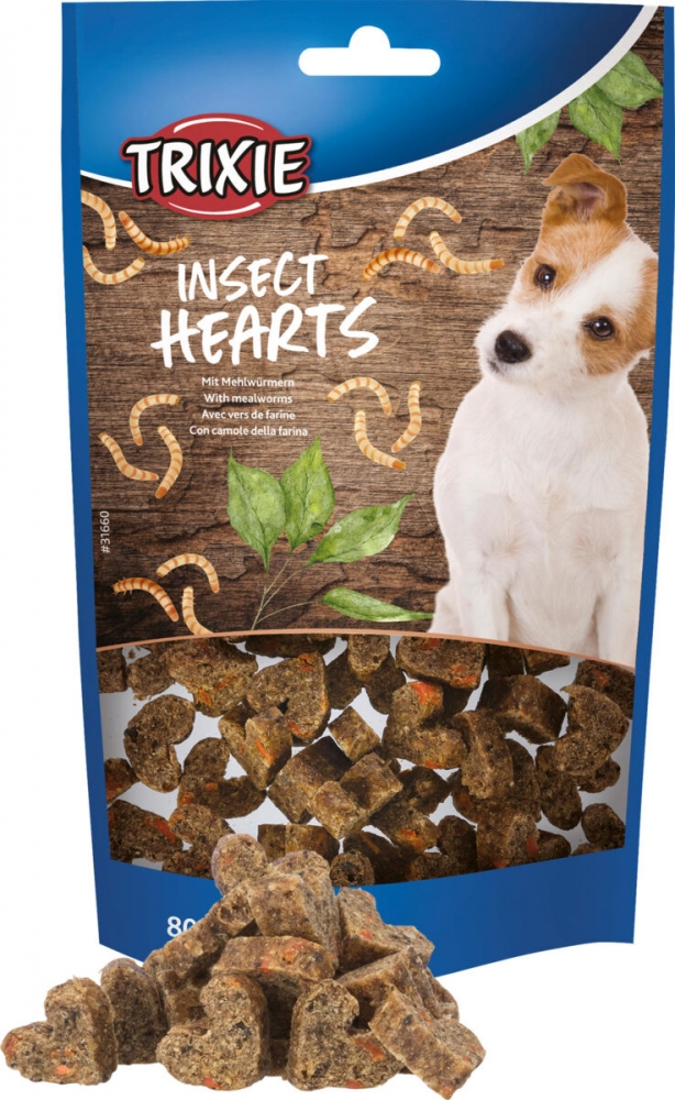 Zdjęcie Vitakraft Insect Hearts  przysmaki z owadów dla psa 80 g