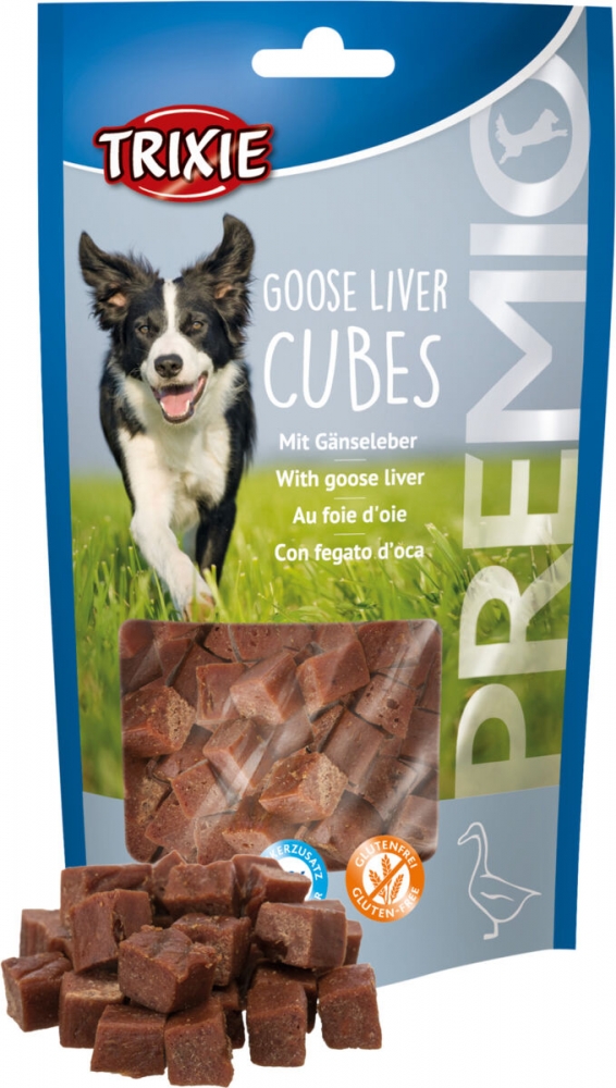 Zdjęcie Trixie Premio Goose Liver Cubes przysmaki dla psa kostki z gęsi 100g