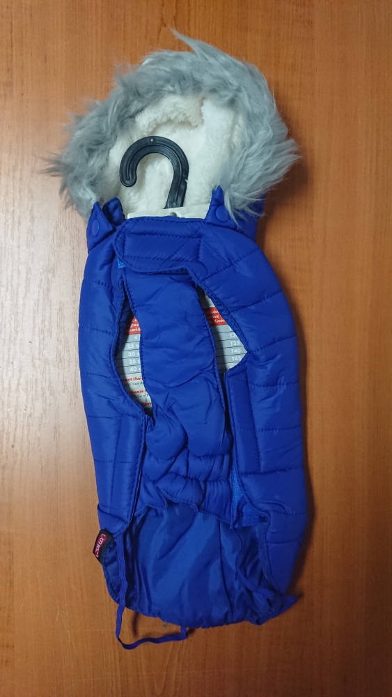 Zdjęcie Zolux Nieprzemakalna kurtka puchowa z kapturem Urban dla psa niebieska 30 cm