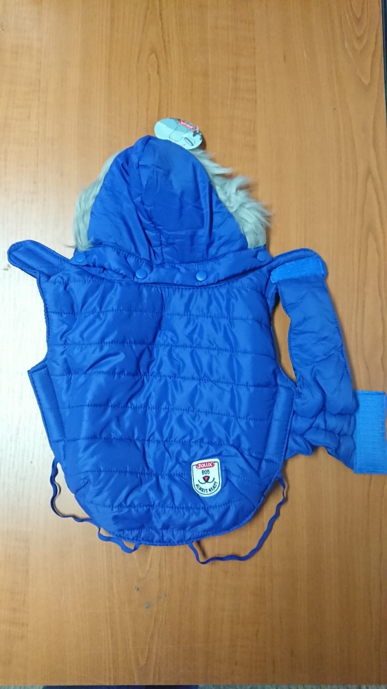 Zdjęcie Zolux Nieprzemakalna kurtka puchowa z kapturem Urban dla psa niebieska 30 cm