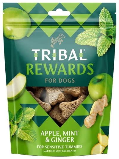 Zdjęcie Tribal Rewards ciastka dla psa jabłko, mięta i imbir 125g